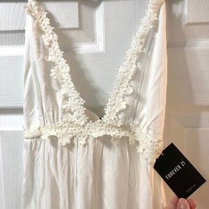 Forever 21 white maxi dress